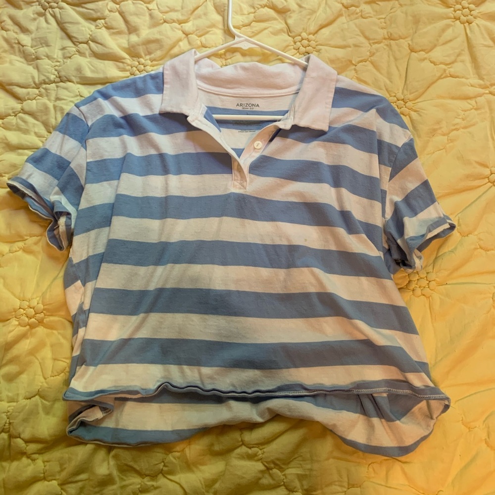 striped crop top